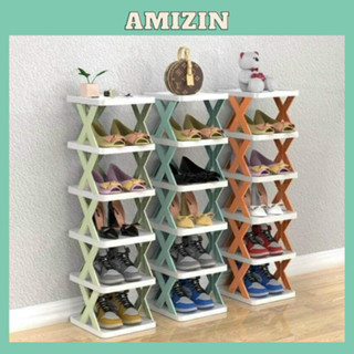 Kệ Để Giày Dép Đa Năng Dễ Tháo Lắp 5 Tầng Hot 2022, Kệ Trang Trí Decor Chữ X Hiện Đại Chất Liệu Nhựa PVC Cao Cấp