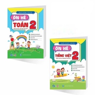 Combo 2 Vở Ôn Hè Toán và Tiếng Việt  Dành cho học sinh cấp 1