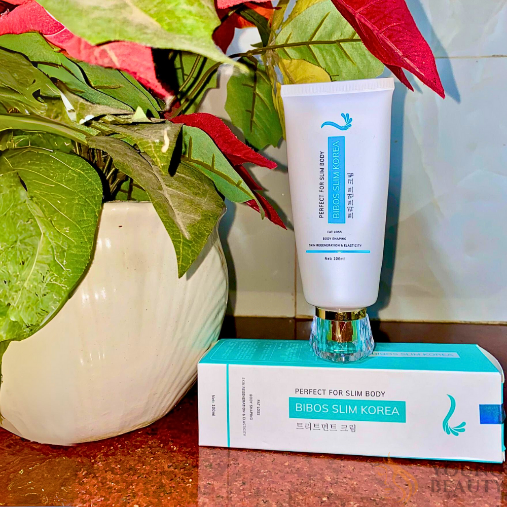 Kem tan mỡ BIBOS SLIM KOREA - Kem BIBOS SLIM giúp giảm mỡ bụng rạn da hiệu quả (Tặng kèm thước dây) - YOUNG BEAUTY
