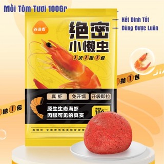 Mồi tôm tươi nam cực 100gr .