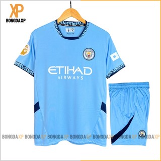Áo Đá Bóng Manchester City 2024, Đồ Đá Banh Vải Thun Lạnh Cao Cấp