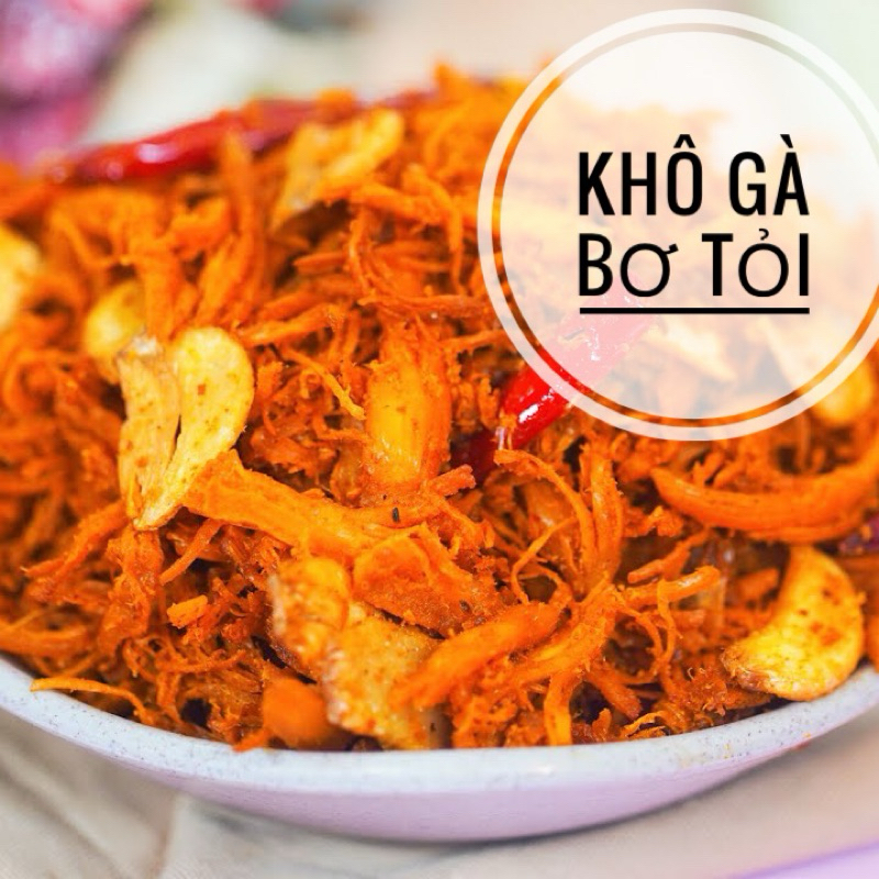 500g Khô Gà Bơ Tỏi Dai Cay🌶️