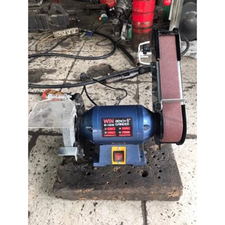 MÁY MÀI BÊN ĐÁ BÊN ĐAI NHÁM, mài giáp dây WI-150/50, 250W Sử dụng mài dao mài kim loại kích thước nhám 50x686 mm