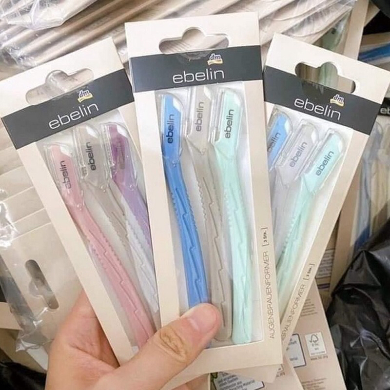 DAO CẠO LÔNG MÀY EBELIN, SET 3 CHIẾC, HÀNG ĐỨC