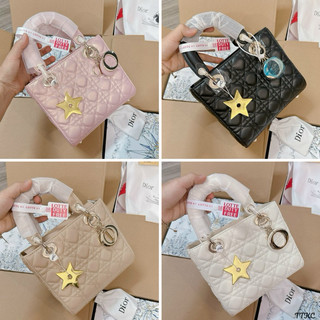 Túi cd lady bản vip size 17/20 tag vàng nhẹ chuẩn aut hàng 2 box