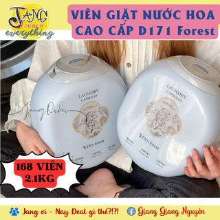 168 VIÊN GIẶT NƯỚC HOA  CAO CẤP D171 Forest hương thơm bền lâu - khử trùng - khử khuẩn