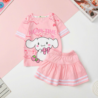 bộ sét áo và chân váy bé gái