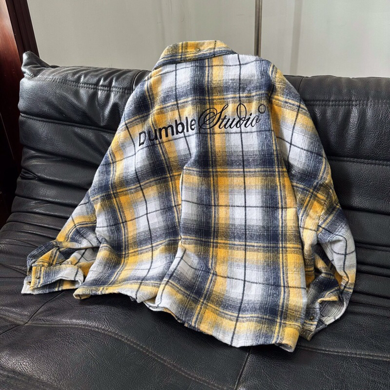 ÁO SƠ MI FLANNEL CARO TAY DÀI FROM RỘNG OVERSIZE - Áo sơ mi unisex nam nữ 45kg-85kg - Homies Saigon | BigBuy360 - bigbuy360.vn