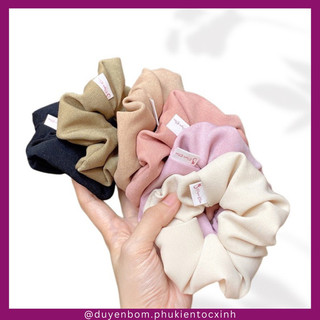 Buộc tóc Dây buộc tóc scrunchies thiết kế đơn giản vải gol Hàn cao cấp