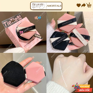 (HOẢ TỐC) Set 3 Mút Trang Điểm AMORTALS Black Pink Tie Tie