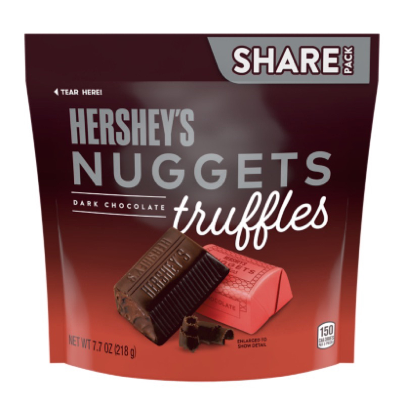 🍫 SOCOLA NẤM TRUFFLE HERSHEY’S NUGGETS DARK CHOCOLATE TRUFFLES 218G U.S.A 🇺🇸