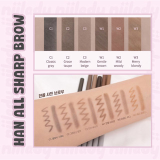 Chì mày Han All Sharp Brow nét mảnh 3in1