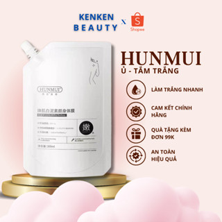 Kem Ủ Trắng, Tắm Trắng HUNMUI dưỡng trắng da toàn thân,Tẩy  da chết body bơ bạc hà