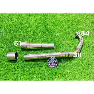 Cổ tăng tháp pô zin size 34 - 38 - 51 dành cho exciter 155vva innox 304