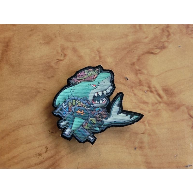 Patch in cá mập mini 5x5cm