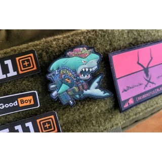 Patch in cá mập mini 5x5cm
