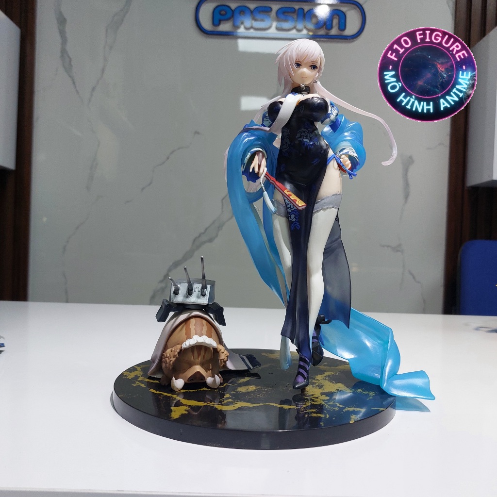 Mô Hình Nhân Vật Nữ Azur Lane Belfast- Mô hình nhân vật nữ trang trí ô tô bàn làm việc cao 27CM