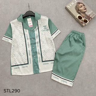 Bộ lụa Pijama lửng lụa XƯỚC cao cấp có size