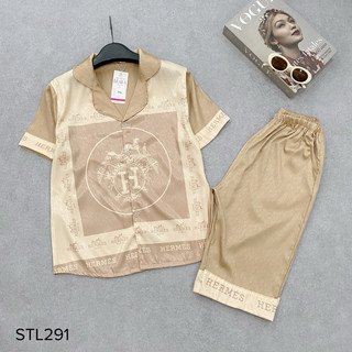 Bộ lụa Pijama lửng lụa XƯỚC cao cấp có size
