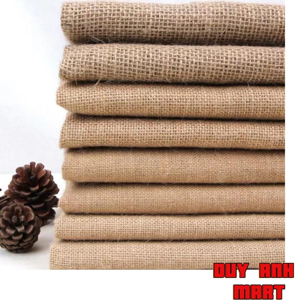 Vải bố đay (khổ 60cm ~1m7) loại dày, thưa, decor chụp hình - trang trí - hanmade - decor quán cà phê