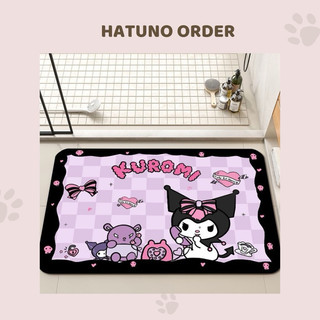 [Order] Thảm Lau Chân Nhà Tắm Kuromi, Thảm Sanrio, Thảm Chùi Chân Hình Nhân Vật Anime Dễ Thương - Hatuno Order