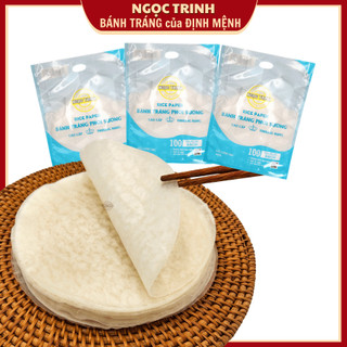 (Túi 400g) Bánh tráng phơi sương cao cấp dẻo mềm ngon thương hiệu đẳng cấp hàng đầu bánh tráng Ngọc Trinh