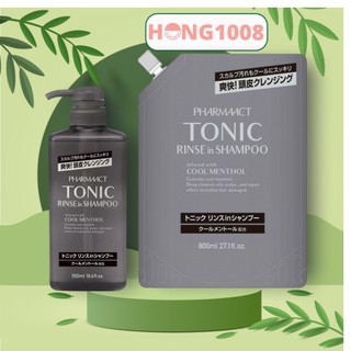 Dầu Gội Dành Cho Nam Pharmaact Tonic Rinse in Shampoo 550ml 800ml Tonic Pharmaact shop Hong1008