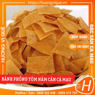 Bánh phồng tôm năm căn cà mau - hộp 500g - đặc sản cà mau