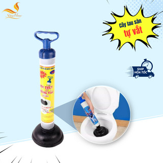Bơm thụt thông tắc bồn cầu, dễ sử dụng, hiệu quả nhanh