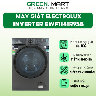 Máy giặt cửa ngang ultimatecare 900 inverter ewf1141r9sb | máy giặt electrolux 11 kg màu xám đen