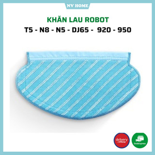 Phụ kiên dành cho robot hút bụi lau nhà t5 hero, t5 max, t5 neo, n8, n5, dj65, 920, 950 khăn lau