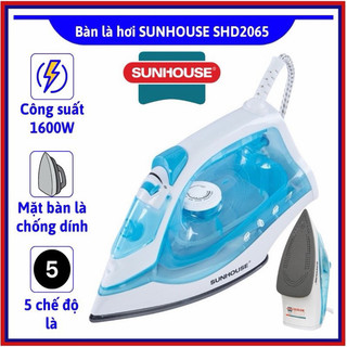 Bàn ủi sunhouse khô shd1072 hồng-bàn ủi hơi nước sunhouse shd2065 hàng 100% chính hãng