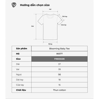 Áo thun babytee phối nơ - Blooming Baby Tee