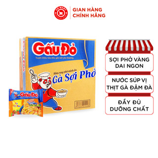 Mì Gấu Đỏ Gà Sợi Phở Thùng 30 Gói x 65g/gói