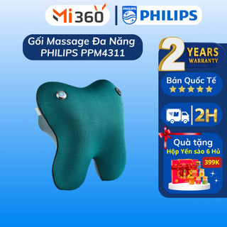 Gối Massage Lưng Đa Năng PHILIPS 4311 | 3111 - Bản Quốc Tế - Bảo Hành 12 Tháng
