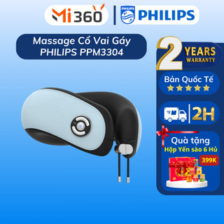 Máy Massage cổ vai gáy PHILIPS 3304 - Massage sóng 3D - chườm ấm cảm biến - 3 cơ chế massage