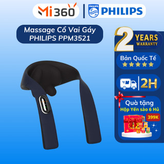Máy Massage cổ vai gáy PHILIPS 3521 - Sạc không dây tiện dụng - Massage nhiều vị trí