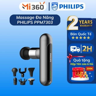 Máy Massage Cầm Tay Philips 7303 - Massage nhiệt - Bản Quốc Tế - BH 12 Tháng