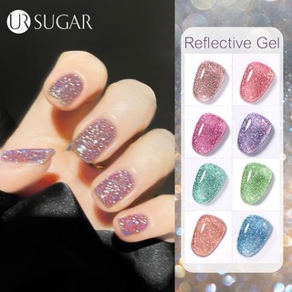 UR SUGAR Sơn Gel Nhũ Rubber Base Gel Sơn Móng Tay 7ml Gel Màu Nhũ Sơn Gel Kim Tuyến
