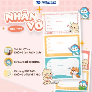 Nhãn vở Thiên Long NBL-008
