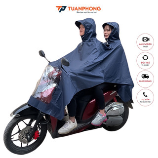 Áo Mưa Phản Quang 1 Đầu và 2 Đầu Vải Dù Ép PVC Chống Rách Có Kính Che Mặt. Shaiko