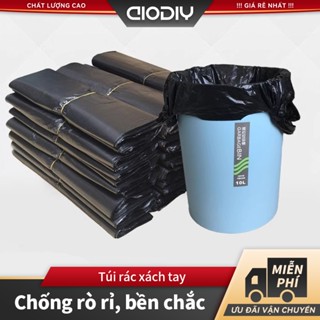 AIODIY Túi rác Túi bóng đen hàng đẹp loại  Túi rác có thể phân hủy sinh học nhà bếp phòng vệ sinh