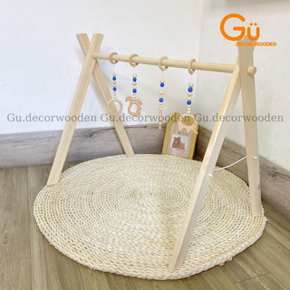 Kệ chữ A cho trẻ sơ sinh, Kệ gỗ montessori đồ chơi cho bé sơ sinh bằng Gỗ an toàn chắc chắn