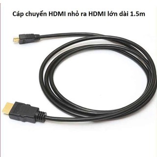 Cáp Micro HDMI to HDMI kết nối HDMI cho Máy tinh, Điện thoại