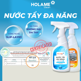 Chai tẩy rửa đa năng Holame tẩy cặn canxi lau kính nhà tắm và tẩy dầu mỡ nhà bếp dung tích 500ml