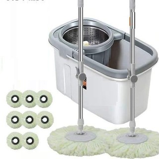 THÙNG CHỔI LAU NHÀ 360 ĐỘ TẶNG 2 BÔNG LAU  [  cơn bão giảm giá ]