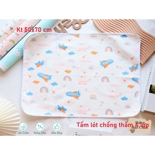 Tấm Lót Chống Thấm 4 Lớp Khử Mùi 3D 50x70cm cho bé