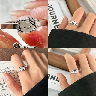 🌸nhẫn đeo trang sức kiểu mới ngọt ngào hello kitty & sanrio