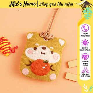 Bộ Kit DIY Cầu nguyện May Mắn thêu thùa Túi Thơm DIY Omamori /thêu bình an/mèo dễ thương trang trí túi thơm MIE Shop