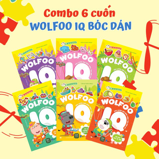 Sách - combo 6 cuốn wolfoo iq rèn luyện khả năng sáng tạo cùng bé
